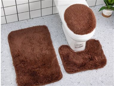 Juegos de 3 alfombras de baño e hisopos - Img 66205816