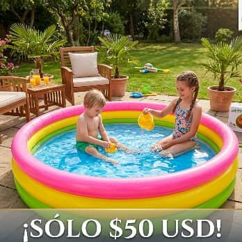 Piscinas para todos los niños con pelota y salvavidas incluído 🚸 - Img 119778445