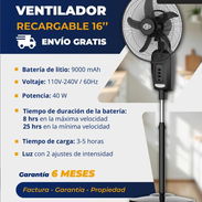 Ventilador Recargable - Img 56703650