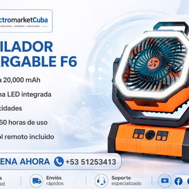 Ventilador recargable F6 20000mah - 2/2