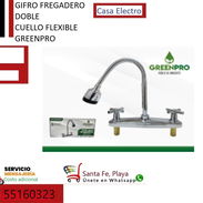 Llave fregadero doble cuello flexible 8000 cup - Img 56209056