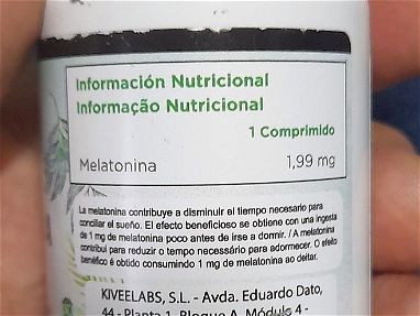 KivéeLabs® 365 Comprimidos Melatonina Pura 1,99 mg (Suministro 1 Año) | Rápida Asimilación .sellado. vence 11/2026 - Img 70334143