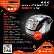 🥘 15 FUNCIONES 🥘 OLLA MARCA HIRBO MULTIPROPÓSITO 15 EN 1. MENSAJERÍA CON FACTURA Y GARANTÍA. TLF 54833699 - Img 54325094