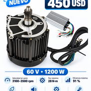 Motor Y Controlador, Para Triciclo Eléctrico 60v, 1200w. Nuevo - Img 58365903