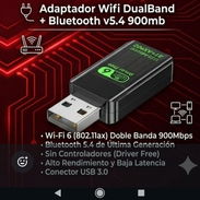 Adaptador Wifi Dualband + Bluetooth V5.4 — 💲15 USD - Img 56805399