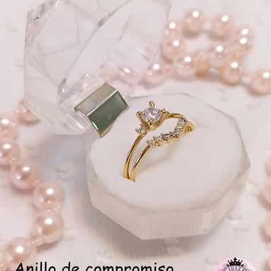 Variedad de anillos de compromiso de oro 10k calidad garantizada - Img 121814567