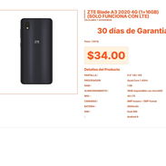 ZTE Blade A3 2020: Pantalla IPS HD+ por Solo $34.00 VPT#-0346 - Img 55667498