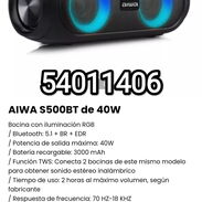 !!AIWA S500BT de 40W Bocina Bluetooth con iluminación RGB / Bluetooth: 5.1 + BR + EDR!! - Img 45514059