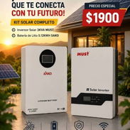 Kit solar completo (inversor MUST 3k + bateria SAKO 5.12 kwh - Img 55821727
