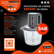 🥩 MOLEDORA 🥩 DE CARNE MULTIFUNCIONAL SOKANY SK-06034 - 800W POTENCIA. TENEMOS MENSAJERÍA CON FACTURA. TL 54833699 - Img 57207070