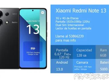 ❤️ Xiaomi Redmi A2 110$ Redmi Note 13 200$ Redmi 12C 130$ Note 12 160$ Samsung F13 150$☎️ 53866239 ☎Nuevos+Garantia⚡️ ⚡️ - Img 68023631