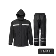 Traje Impermeable Para Hombre Alta Visibilidad Con Chaqueta Y Pantalón Reflectivo Talla L Negro 75$ - Img 58032920