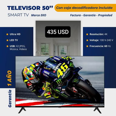 Televisores marca EKO Smart TV, Garantía de 1 año - Img 105696933
