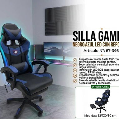 Silla Gamer de alta calidad y confort (co) - 3/4