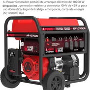 ⚡Generador A-ipower 10700W ✅ 120V-240V ⛽ (Gasolina solamente) 🧾 Garantía que es nueva en su caja, se comprueba su func - Img 56458356