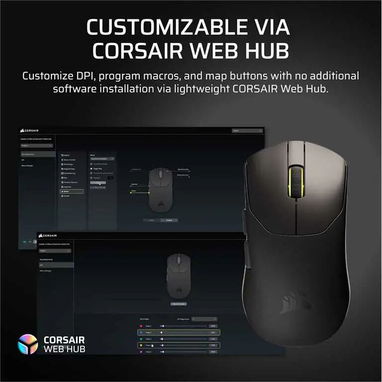 Mouse Corsair Sabre v2 PRO Ultralight Wireless Black - 9/10