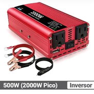 Inversor de Corriente 500W (Pico 2000W) DC 12V a 110V AC - Img 55414023