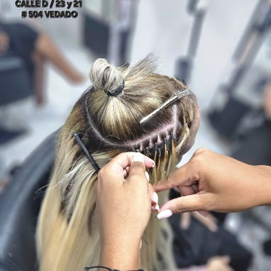 Extensiones de cabello natural,Moños naturales,Pelucas lace frontal,Trenzas,Crochet,Keratina, Botox,Pestañas,Tratamiento - Img 121731004