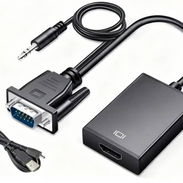 Adaptador VGA a HDMI con cable de audio - $8 USD - Img 58370915