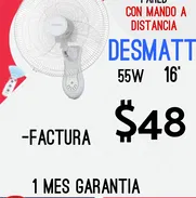 Ventilador de pared 16 ' Desmatt - Img 50851502