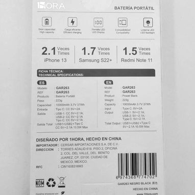 Powerbank 10000mAh 1hora 18usd - Img 124974119
