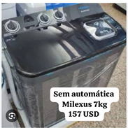 Lavadora semiautomática de 7kg negra - Img 55404429