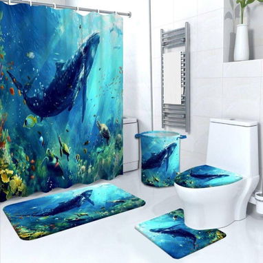 👑set de baño de 5 piezas - 8/10