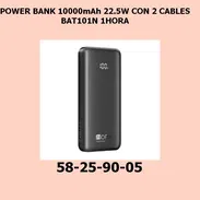 POWER BANK 10000mAh 22.5W CON 2 CABLES BAT101N 1HORA - Img 55729329