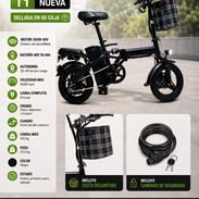 BICICLETA ELÉCTRICA T1 – NUEVA en su caja - Img 56076827