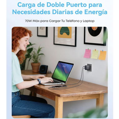 ANKER ZOLO 70W ORIGINAL | NUEVO Y SELLADO | 4 PUERTOS 3C1A - 4/10