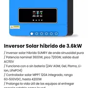 Inversor Solar híbrido de 3.6kW. Nuevo - Img 51947629