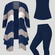 Conjunto de camiseta, licra y bléiser tallas grandes XL, 1XL y 2XL - Img 57043826