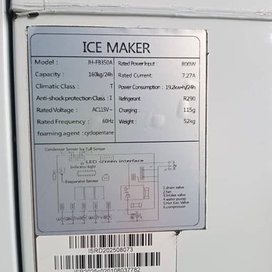 Maquina de hielo de 160 kg de hielo diarios - Img 126149659