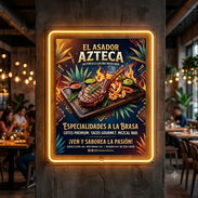 Letrero Restaurante Neón - Img 57031462