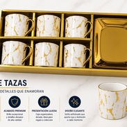 👑set d 6 tazas para café con sus platicos  💰7mil - Img 56171213