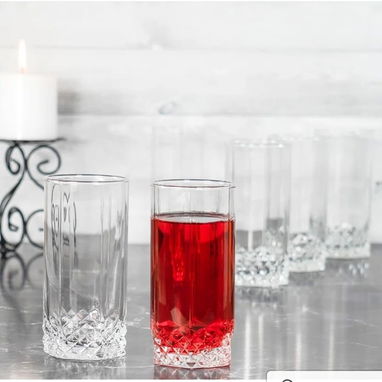 🏠 Juegos de 6 Vasos de Vidrio - 3/8