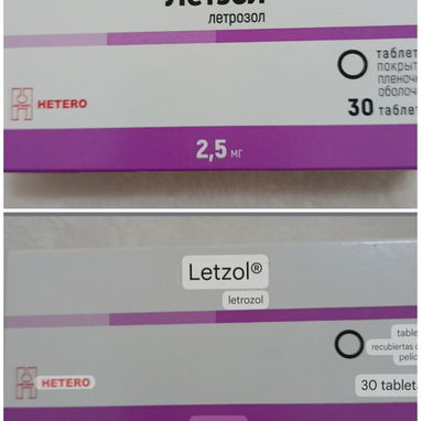 Letrozole 2.5 MG 30 tab y Anastrazol 30 Tab 1 MG - 2/3