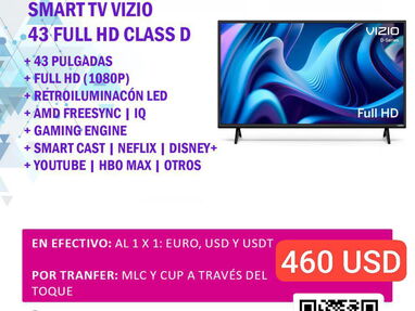Contamos con Smart TV nuevo a estrenar en caja marca Vizio Class D de 43 Pulgadas. | 460USD - Img 62746284
