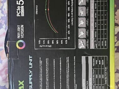 Vendo fuente GameMax RGB 850W/70A Full Modular New con Yassel al 58075760 - Img 68521235