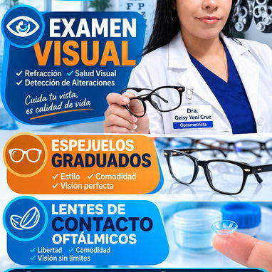 -"@¡ Examen Visual Profesional + Lentes de Contacto y Espejuelos a Buen Precio! - 2/2