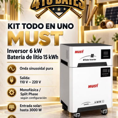 Sistemas 2 en 1 - Inversores más batería Infinisolar y MUST. Transporte incluido para la mayoría de los equipos - 2/4