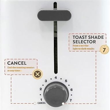 🍞 TOSTADORA ELITE GOURMET COOL TOUCH | 2 REBANADAS | RANURAS EXTRA ANCHAS | 7 NIVELES ENVÍO DISPONIBLE* + GARANTÍA** - Img 112407361