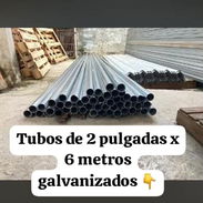 Tubos de 2 pulgadas x 6 metros galvanizados originales - Img 58143510