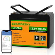 Bateria Eco-Worthy 12V 100A LiFePO4 59771239 La Habana - Img 56949902