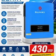🔆 Inversor y Cargador Solar SUMRY, 3600W CC 24V a CA 110V Convertidor de Voltaje Híbrido con Controlador de Carga MPPT - Img 55809552