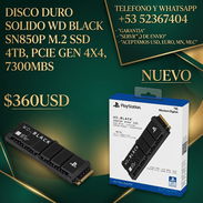 Disco Duro Solido WD BLACK SN850P M2 SSD 4TB, PCIE Gen 4X4, 7300Mbs - Img 55862950