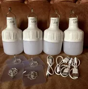 Bombillos recargables tecnología led, luz blanca - Img 48777307