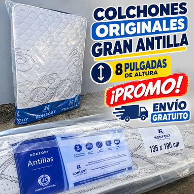 > 🛏️ COLCHONES ORIGINALES DE,10y 8  pulgadas de altura   MUELLES y espuma  > ▪️ Incluye pareja de almohadas de regalo. - 4/7