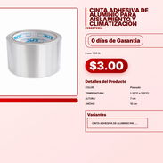 CINTA ADHESIVA DE ALUMINIO PARA AISLAMIENTO Y CLIMATIZACIÓN . - Img 57556304