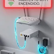 Sistema de energía ininterrumpida diseñado principalmente para mantener encendidos routers y módems durante cortes luz - Img 55818176